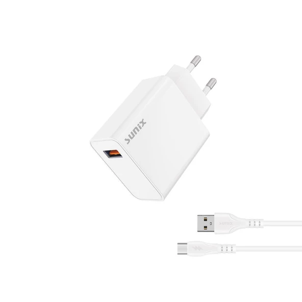 Sunix 33W USB / Type-C Hızlı Şarj Aleti S-90