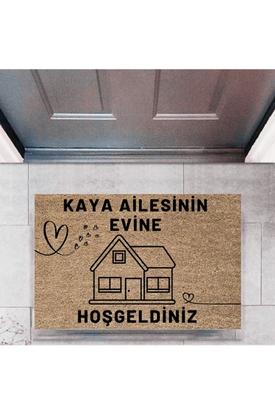Kapı Önü Paspası Dekoratif Dijital Baskı Kişiye Özel P-2443