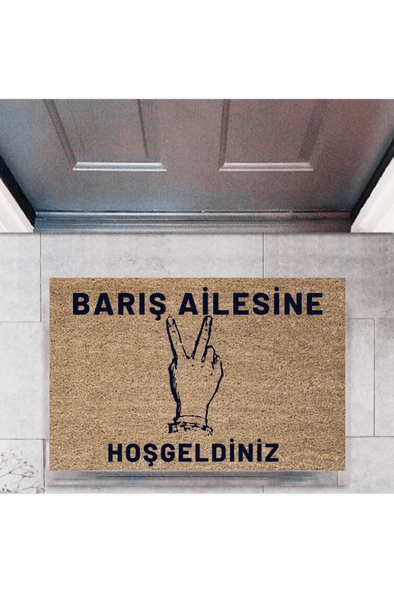 Kapı Önü Paspası Dekoratif Dijital Baskı Kişiye Özel P-2447