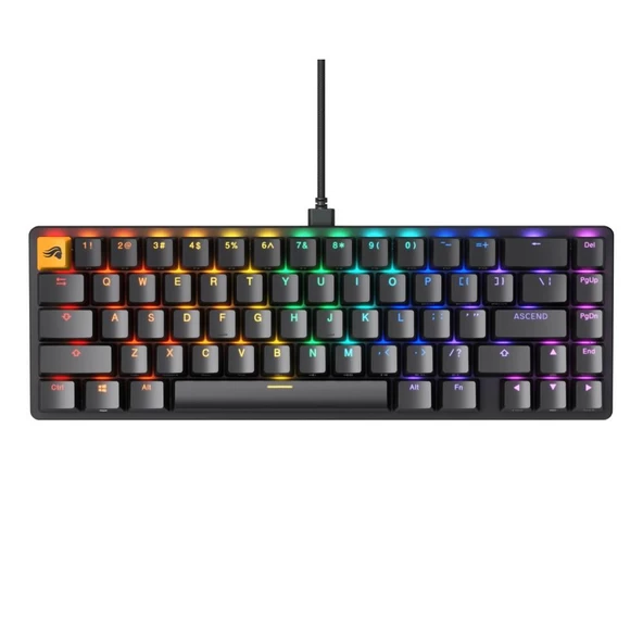 Glorious GLO-GMMK2-65-FOXB GMMK2 QTR Modüler %65 Siyah Türkçe Mekanik Gaming Klavye