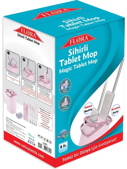 Flora Tablet Mop Yeni Nesil Temizlik Seti F400 - 2