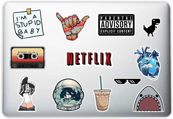 Laptop Notebook Tablet Telefon Sticker Set 002