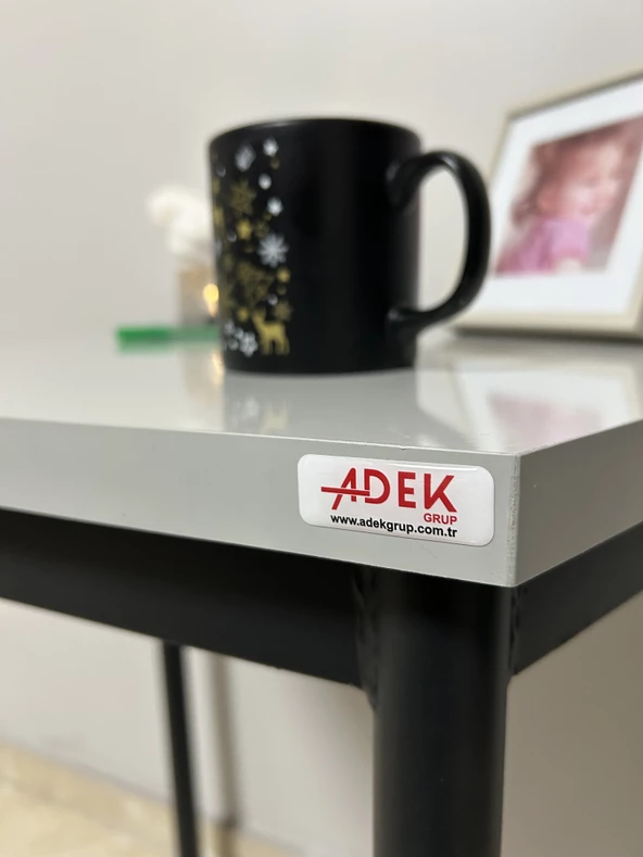 Adek Metal Grup GRİ ÜÇGEN SEHPA - Resim 3