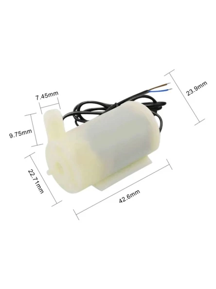 Mini Yatay Dalgıç Su Pompası Dc 2.5V-6V 120L/H Dalgıç Pompa - 5