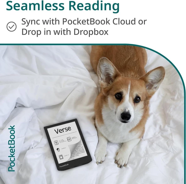 PocketBook Verse E-okuyucu | 6'' E-Ink Carta™ HD | Ayarlanabilir Akıllı Işık | 1 Ay Pil Ömrü | Misty Grey - 2