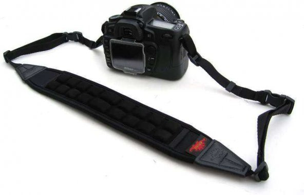 Aircell Canon Nikon Sony DSLR kamera kayış siyah neopren APS55