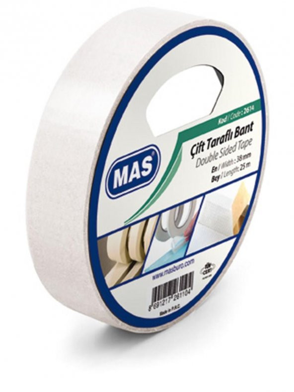 Mas Çift Taraflı Bant 38x25 Mt 2614 - 1