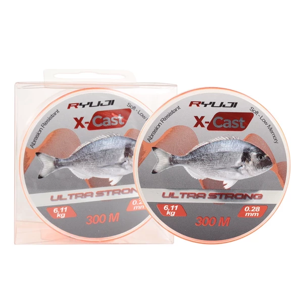 Ryuji X-Cast Surf Orange 300m Monofilament Misina Kalınlık (mm) : 0,28mm ürün görseli 1