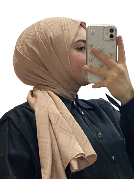 JAKARLI LABİRENT DESENLİ ŞAL 1008 - 3