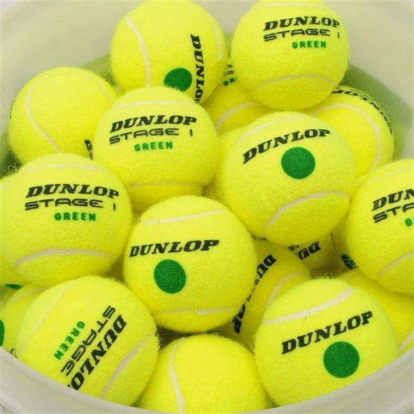Dunlop Stage 1 Yeşil 60'lı Eğitim Kova Tenis Topu 602204 - 3