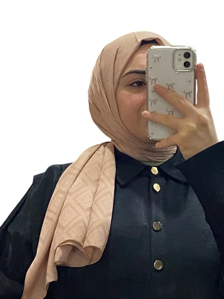 JAKARLI LABİRENT DESENLİ ŞAL 1008 - 4