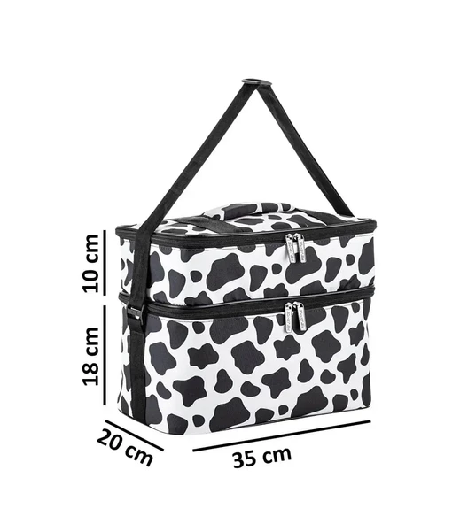 Kamp Piknik Termal Soğutucu Yalıtımlı Buzluk Termos Çanta 22 Lt - 960 Dalmaçya Desenli - 10