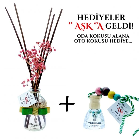 Meczub Mix Serisi Çikolata & Hindistan Cevizi 10 x 50 ml Oval Şişe Bambu Çubuklu Ortam Kokusu