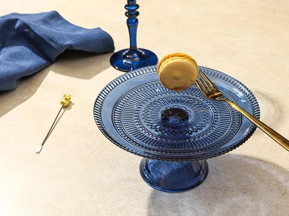 PORLAND LİNA LACİVERT AYAKLI TABAK 17 CM ürün görseli