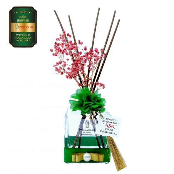 Meczub Mix Serisi Fresia & Magnolia Kokulu 10 x 200 ml küp Şişe Bambu Çubuklu Ortam Kokusu ürün görseli