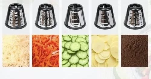 5 Başlıklı Elektrikli Çok Fonksiyonlu Sebze ve Meyve Doğrayıcı Rende - Rondo - 5