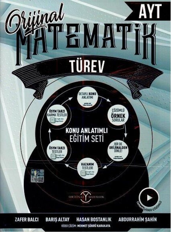 AYT Matematik Türev Konu Anlatımlı Orijinal Yayınları