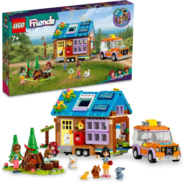 LEGO® Friends Mobil Küçük Ev 41735 - 7 Yaş ve Üzeri Çocuklar Için 3 Mini Bebek ve Evcil Hayvan Karak