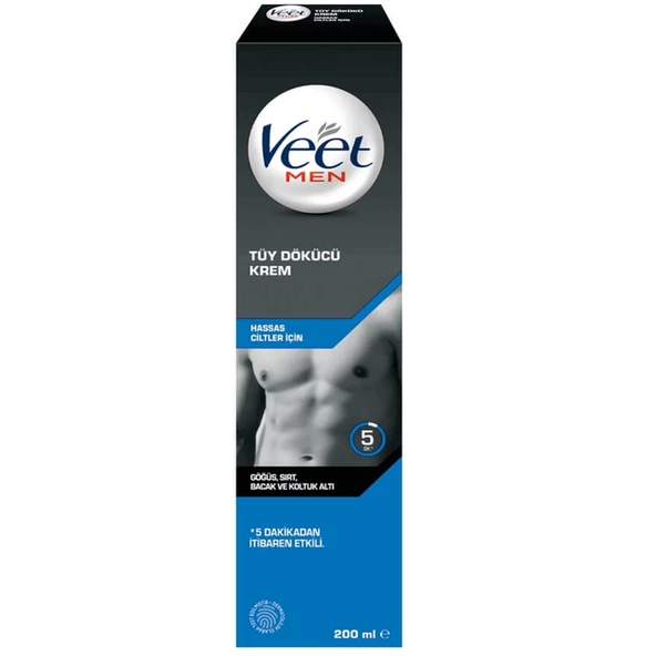 Veet Men Tüy Dökücü Krem Hassas Ciltler 200 ml