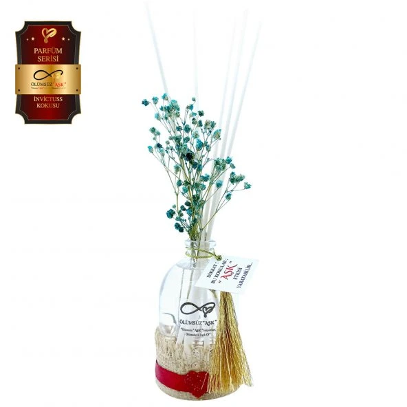 Ölümsüz Aşk Parfüm Serisi İnvictuss Kokulu 5 x 100 ml Oval Şişe Bambu Çubuklu Ortam Kokusu ürün görseli 1