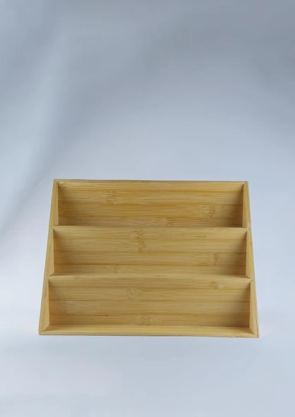 Bambu Stantlı Dekoratif Borosilikat Cam Kavanoz Seti - Saksı Hediyeli Kavanoz Takımı - 7 Parça - 3