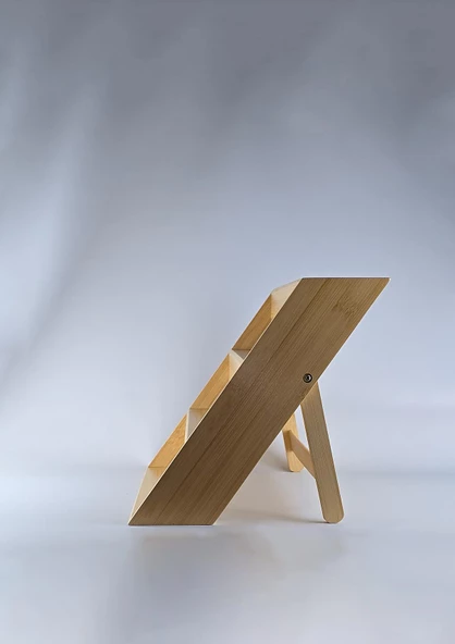 Bambu Stantlı Dekoratif Borosilikat Cam Kavanoz Seti - Saksı Hediyeli Kavanoz Takımı - 7 Parça - 5