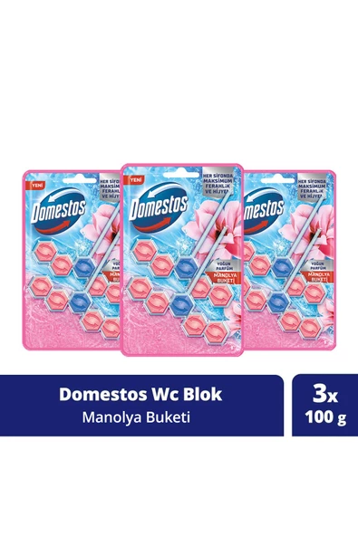 Domestos Tuvalet Bloğu Manolya Buketi 100 G X3