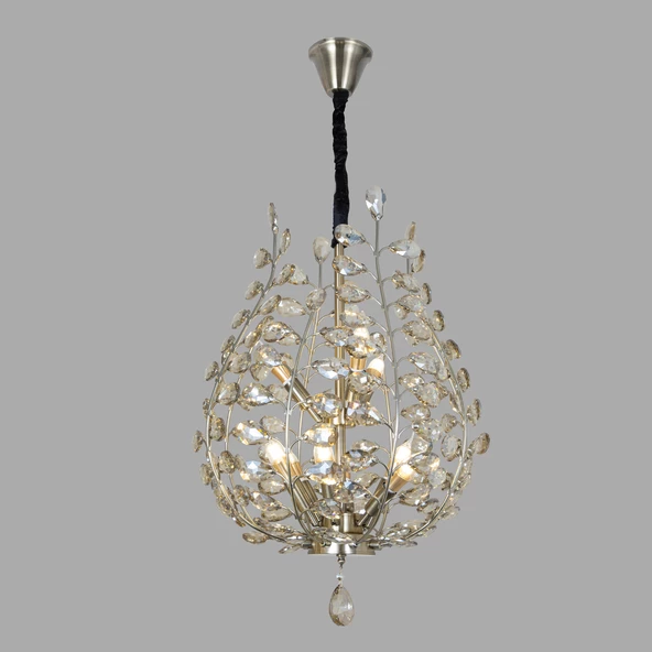 Apliqa Donna Eskitme 55'lik Kristal Taşlı Modern Koridor, Salon Avize - Resim 2