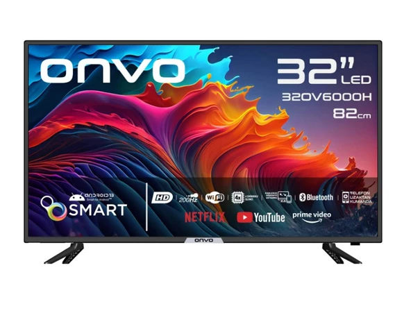 Onvo 32OV6000H HD 32" 82 Ekran Uydu Alıcılı Android Smart LED TV