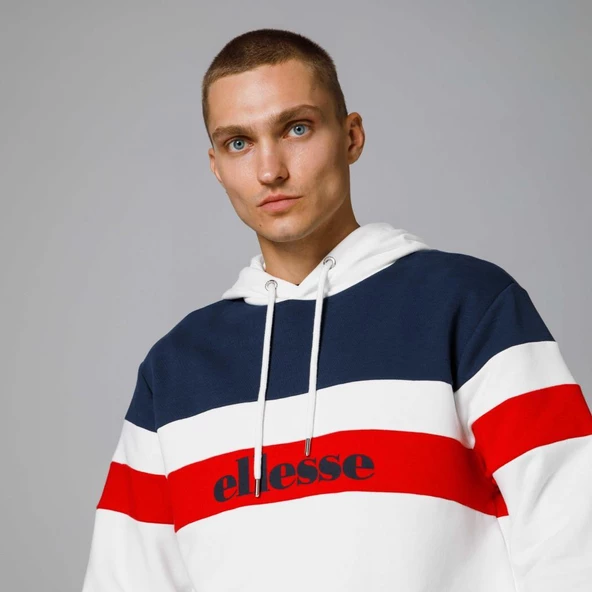 Ellesse Kapüşonlu Erkek Beyaz Sweat EM272 - 4