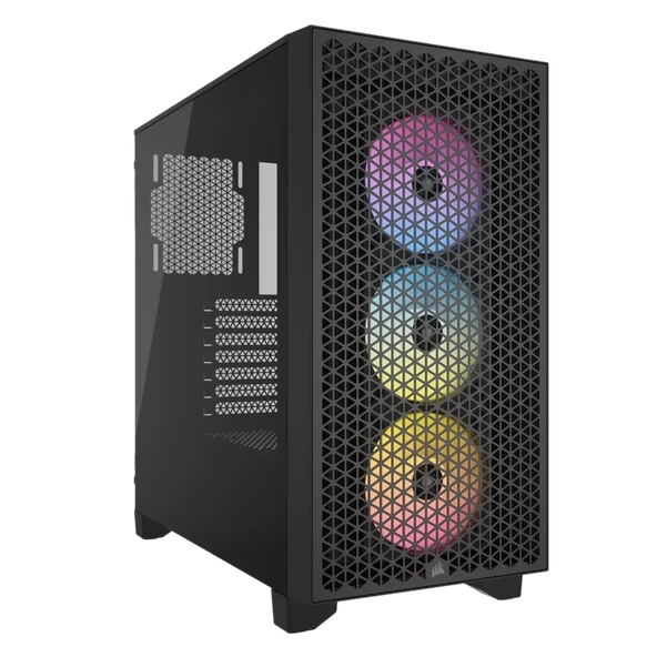 CORSAIR iCUE 3000D AIRFLOW Tempered Glass USB 3.2 Siyah ATX Mid Tower Kasa ürün görseli