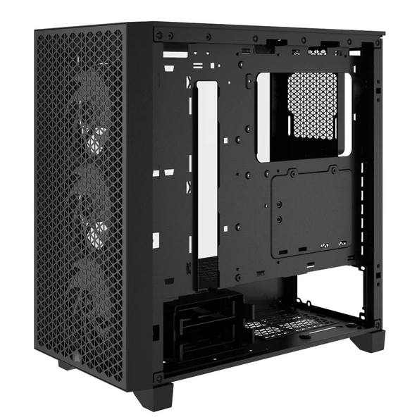 CORSAIR iCUE 3000D AIRFLOW Tempered Glass USB 3.2 Siyah ATX Mid Tower Kasa - Resim 4