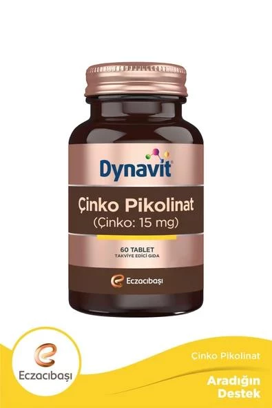 Dynavit Çinko Pikolinat 15 mg 60 Tablet 8699586016028