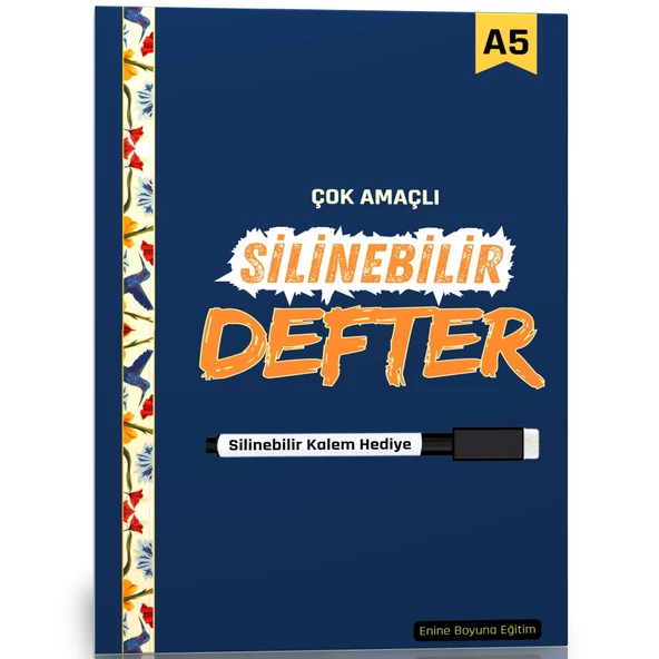 YAZ-SİL Defter-A5 (Kalem Hediyeli)