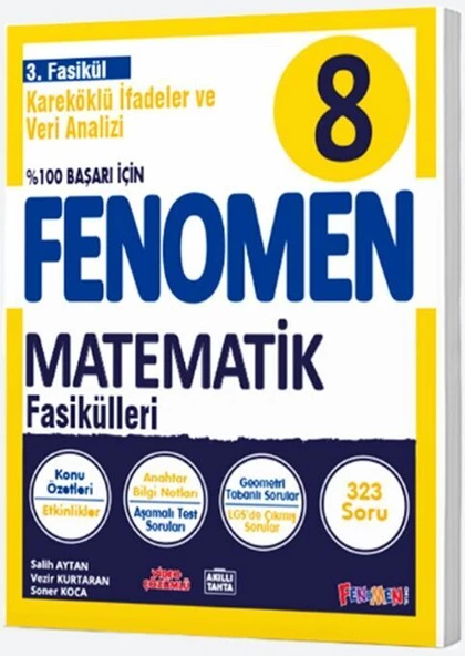 Fenomen Okul Yayınları 8. Sınıf Fenomen Matematik 3 Fasikül