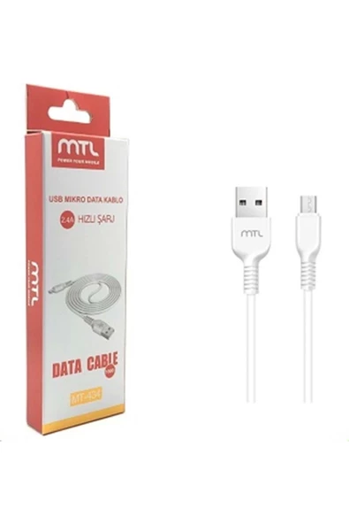 Mtl Usb Mikro Data Kablo 2.4a Hızlı Sarj