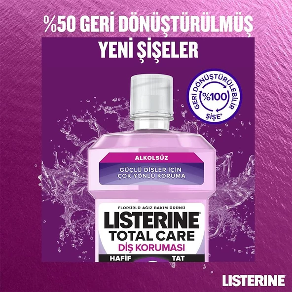 Listerine Total Care Diş Koruması Hafif Tat Ağız Bakım Suyu 250ML - 2