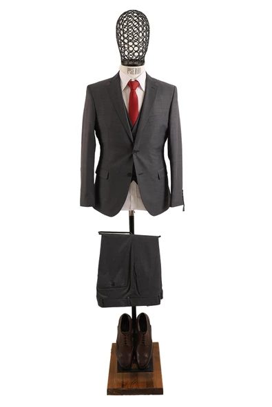 Yelekli Slim Fit Takım Elbise - 2