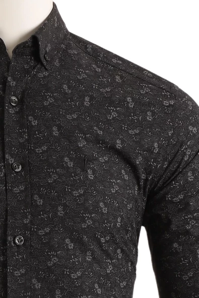 Slim Fit Erkek Gömlek - 5
