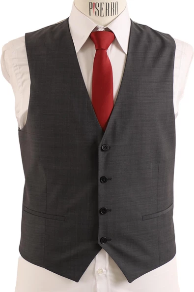 Yelekli Slim Fit Takım Elbise - 7