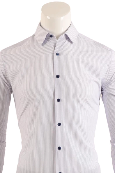 Slim Fit Erkek Gömlek - 7