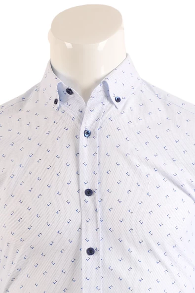 Slim Fit Erkek Gömlek - 4