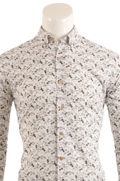 Slim Fit Erkek Gömlek - 7