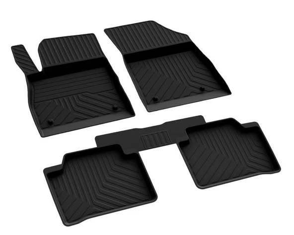 Nissan Micra  2016 2017 2018 2019 2020 2021 2022 4d havuzlu kavuçuk paspas - Resim 2