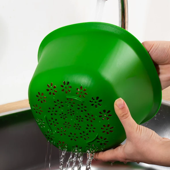 Porsima 174-1 Hazırlık Seti Süzgeç Seti Süzgeçli Karıştırma Kasesi Kase Takımı Limon Sıkacağı Seti - 2