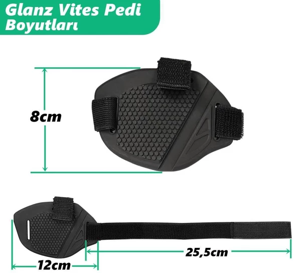 Glanz Motosiklet Ayakkabı Koruma Pedi Motor Vites Pedi Ayakkabı Bot Koruma Kauçuk Vites Değiştirici - 4