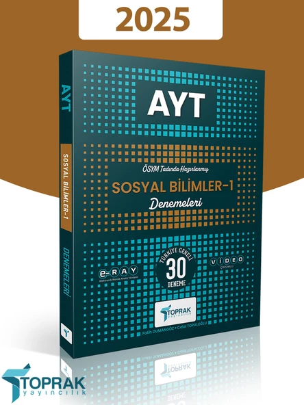 Toprak 2025 Model AYT Sosyal Bilimler-1 30'lu Deneme - 2