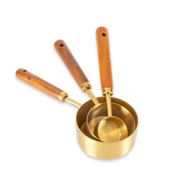 Pinterest Ölçü Kaşığı 3lü Ölçü Kaşığı Gold Renk Paslanmaz