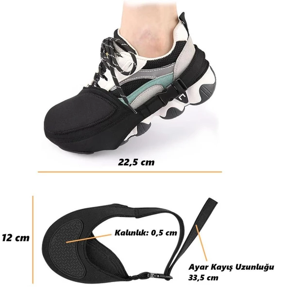 Glanz Motosiklet Ayakkabı Koruma Pedi Motor Vites Pedi Kumaş Kauçuk Giyilebilen Ayakkabı Kılıfı - 6