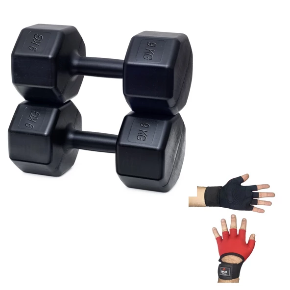 PS SPOR 9 KG DAMBIL X 2 ADET (18 KG) + BODY ELDİVENİ